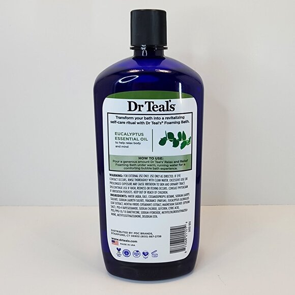 Dr. Teal's Epsom Salt Foaming Bath | 34 oz | Eucalyptus Spearmint NEW Sealed - Picture 3 of 7